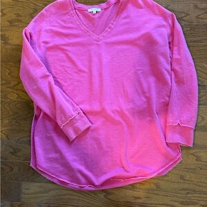 Z Supply Women's Pink V-Neck Tunic